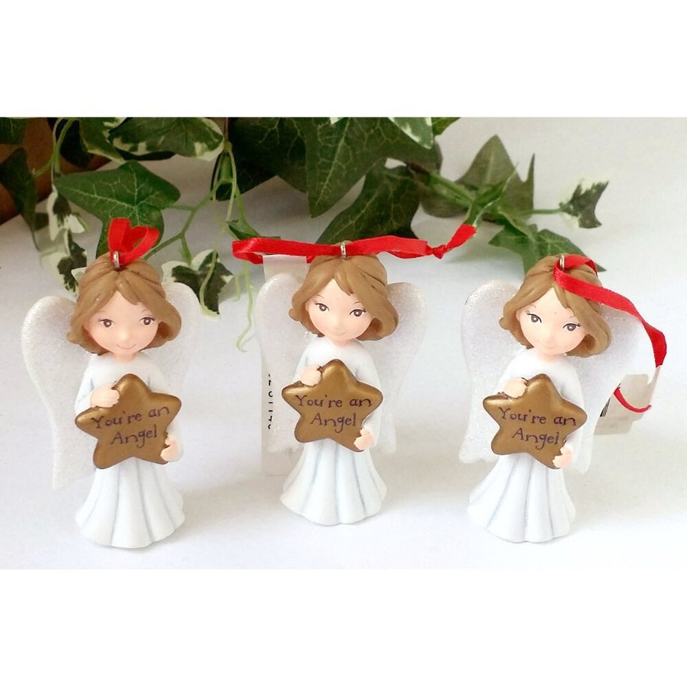 Brand NEW Hallmark You're an Angel Christmas Ornaments (lot of 3)
